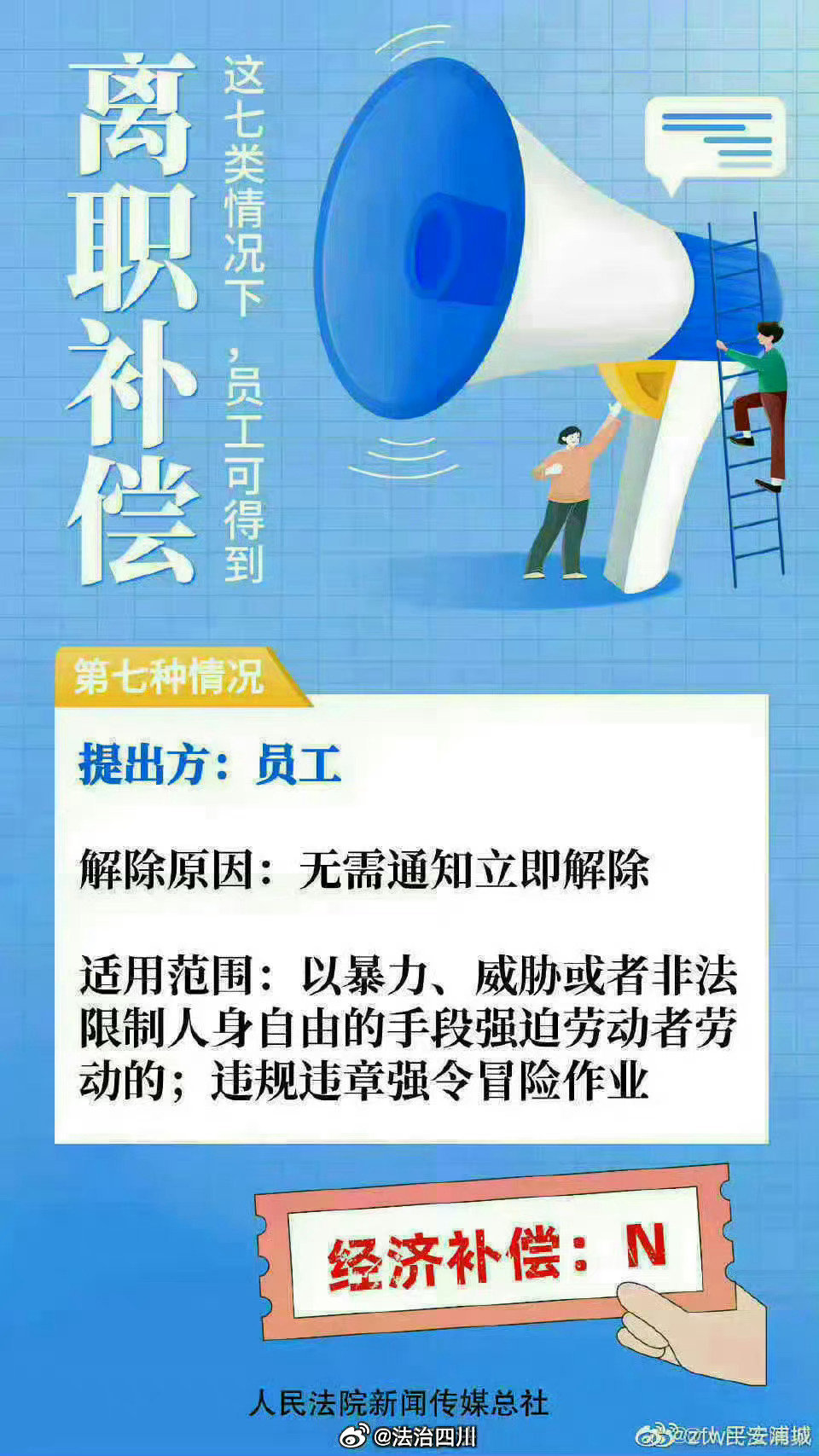 這些情況下被辭退解除勞動合同，員工可以得到補(bǔ)償