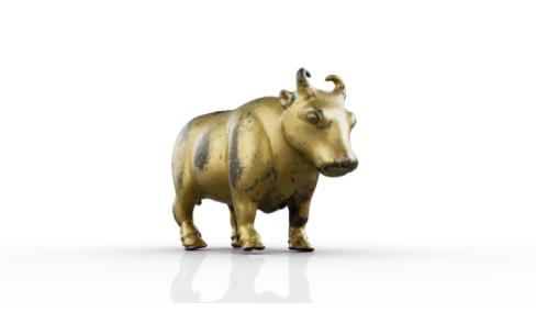 中原藏珍：鎏金銅象、銅牛、銅馬