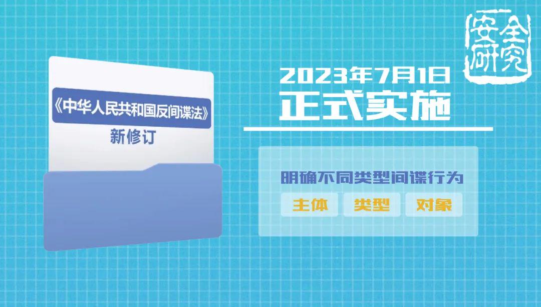 新修訂的《反間諜法》，了解一下！