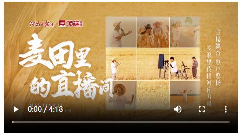 麥田里的直播間，河南小伙用歌聲傳遞河南力量