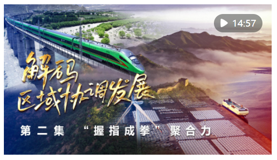 四集政論片《解碼區(qū)域協(xié)調(diào)發(fā)展》第二集《“握指成拳”聚合力》