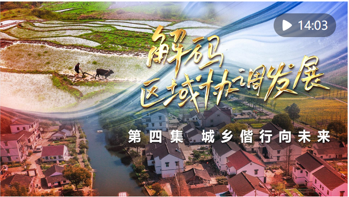 新華社播發(fā)四集政論片《解碼區(qū)域協(xié)調發(fā)展》