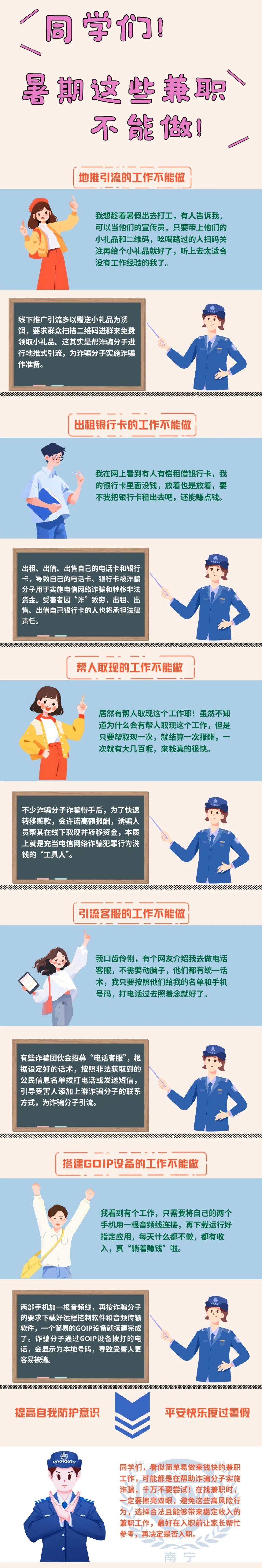@同學(xué)們 暑期這些兼職不能做！