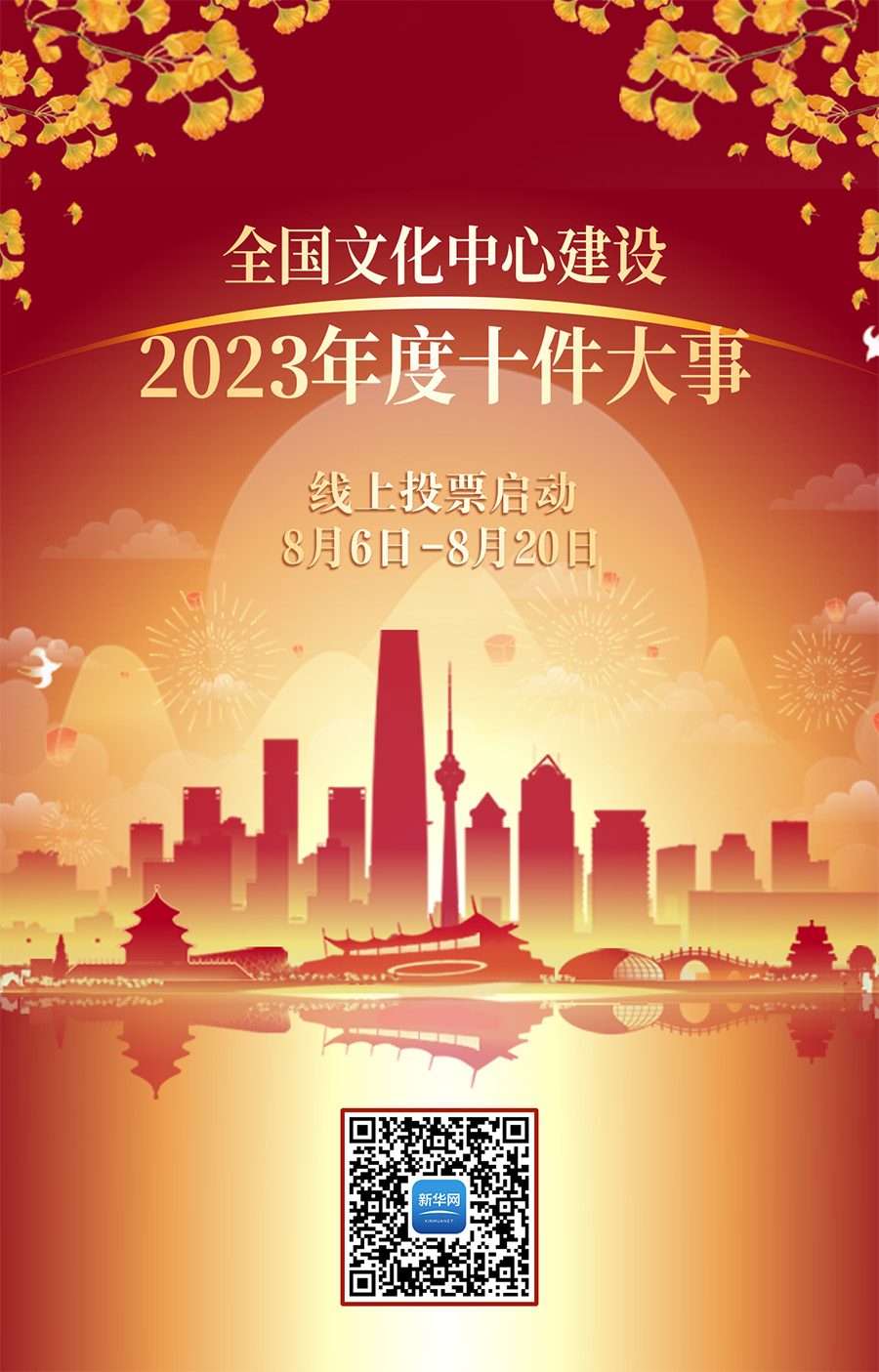 “全國文化中心建設(shè)2023年度十件大事”評選活動(dòng)網(wǎng)絡(luò)投票正式啟動(dòng)