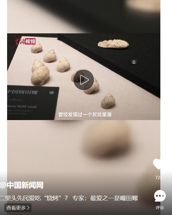 二里頭先民愛(ài)吃“燒烤”？ 專家：最愛(ài)之一是嘬田螺 