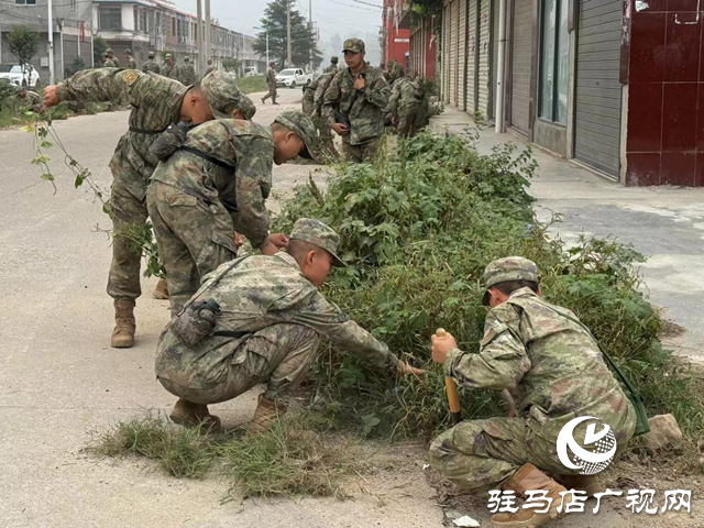 確山縣石滾河鎮(zhèn)：同心清潔家園 軍民演繹魚水情誼