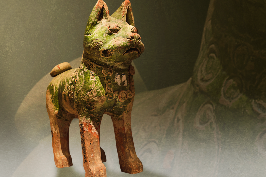 在河南博物館，古人申請(qǐng)和你交換一張小狗照片