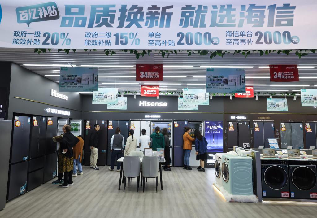 財(cái)經(jīng)聚焦·關(guān)注政策“組合拳”落地見效丨家電銷售領(lǐng)跑“雙十一” 以舊換新撬動力凸顯