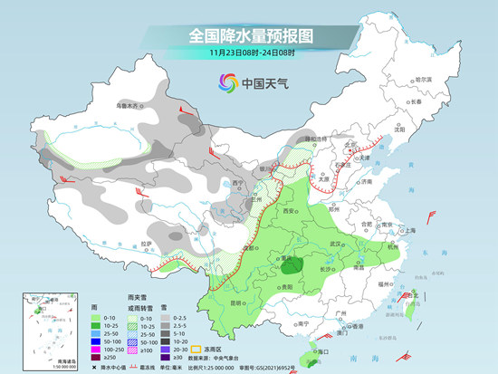 我國(guó)天氣進(jìn)入短暫平靜期 23日起寒潮攜大風(fēng)降溫雨雪來(lái)襲