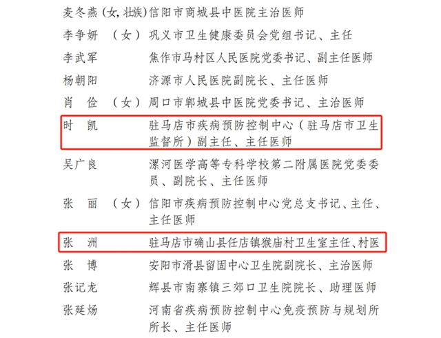 全國先進(jìn)！駐馬店兩名個(gè)人獲得表彰