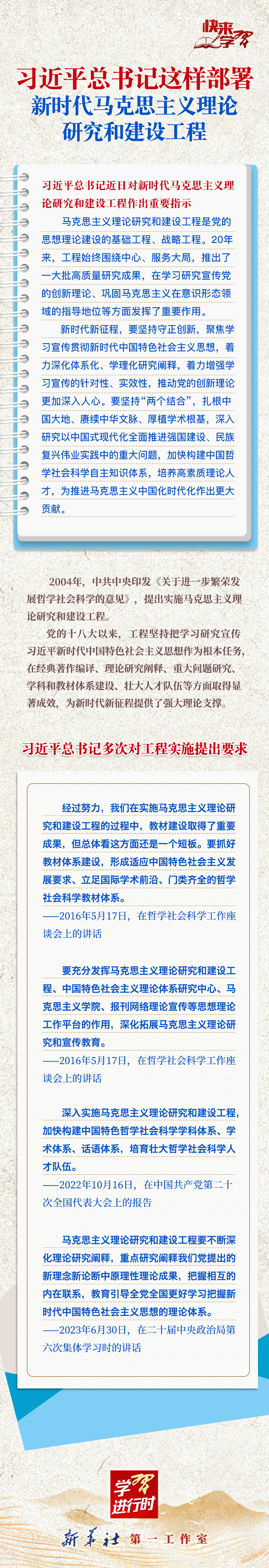 學(xué)習(xí)進(jìn)行時(shí)·快來學(xué)習(xí)丨習(xí)近平總書記這樣部署新時(shí)代馬克思主義理論研究和建設(shè)工程