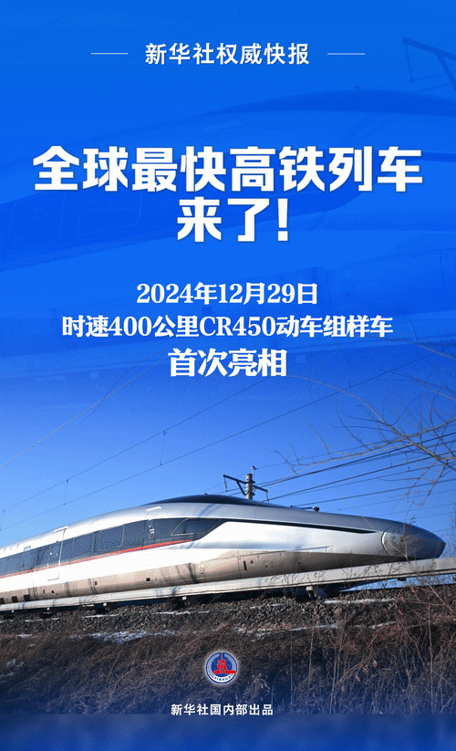 時(shí)速400公里！全球最快高鐵列車(chē)亮相