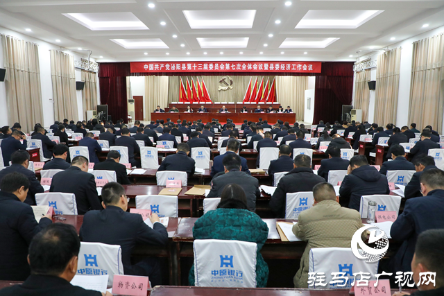 泌陽縣委第十三屆委員會(huì)第七次全體會(huì)議暨縣委經(jīng)濟(jì)工作會(huì)議召開
