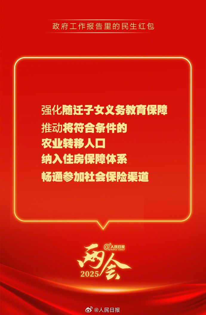 快查收！政府工作報(bào)告里的民生紅包