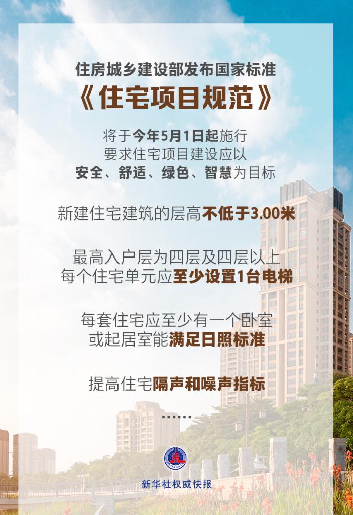 國(guó)家標(biāo)準(zhǔn)《住宅項(xiàng)目規(guī)范》落地，有哪些看點(diǎn)？
