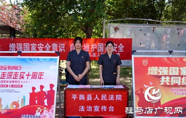平輿縣人民法院：法治宣傳進(jìn)廣場  國家安全植于心