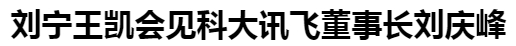 劉寧王凱會(huì)見科大訊飛董事長(zhǎng)劉慶峰