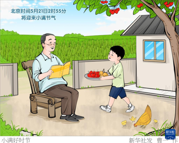 節(jié)令之美丨小得盈滿：21日2時(shí)55分，小滿！
