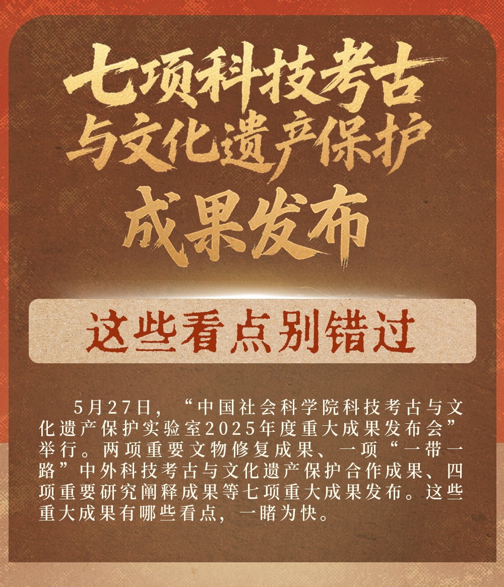七項科技考古與文化遺產(chǎn)保護成果發(fā)布 這些看點別錯過