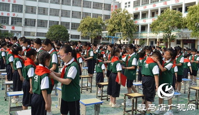  西平縣舉行2025年少先隊集中入隊儀式