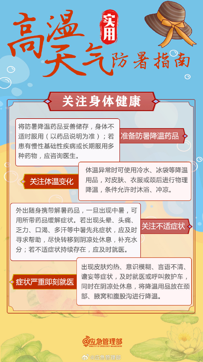 37℃以上！河南多地發(fā)布高溫橙色預警，實用防暑指南來了