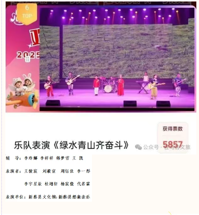 【名單公布】2025年駐馬店市慶“六·一”少兒文藝匯演網(wǎng)絡最受歡迎節(jié)目與主持人評選結(jié)果出爐