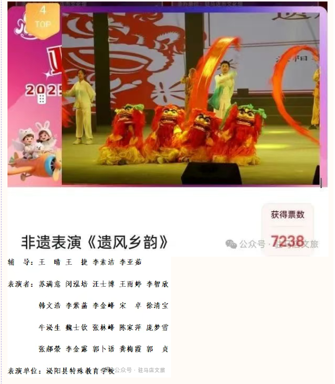 【名單公布】2025年駐馬店市慶“六·一”少兒文藝匯演網(wǎng)絡最受歡迎節(jié)目與主持人評選結(jié)果出爐