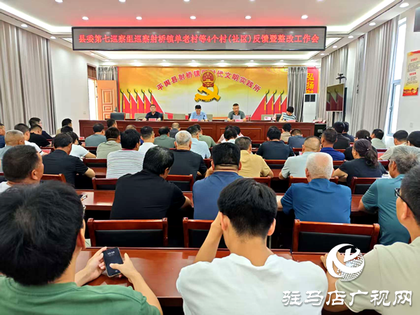 平輿縣射橋鎮(zhèn)：召開縣委第七巡察組巡察單老村等4個(gè)村（社區(qū)）反饋暨整改工作會(huì)