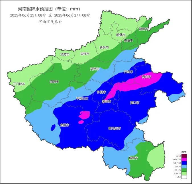 本周河南多陣雨天氣，25日至26日大部地區(qū)有強降水！注意防范
