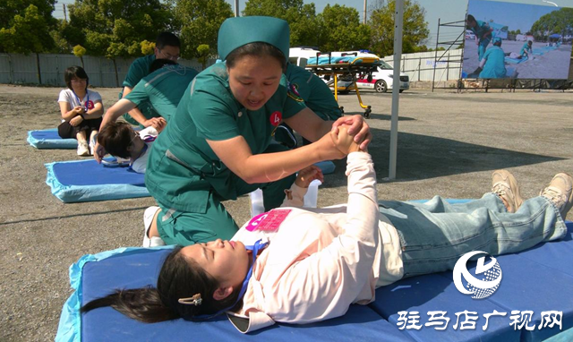 駐馬店市衛(wèi)生健康委員會開展防汛及突發(fā)事件醫(yī)療救援應(yīng)急演練
