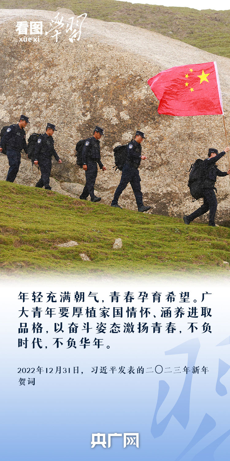 看圖學(xué)習(xí)丨奮力書寫挺膺擔(dān)當(dāng)?shù)那啻浩?總書記寄語新時代青年