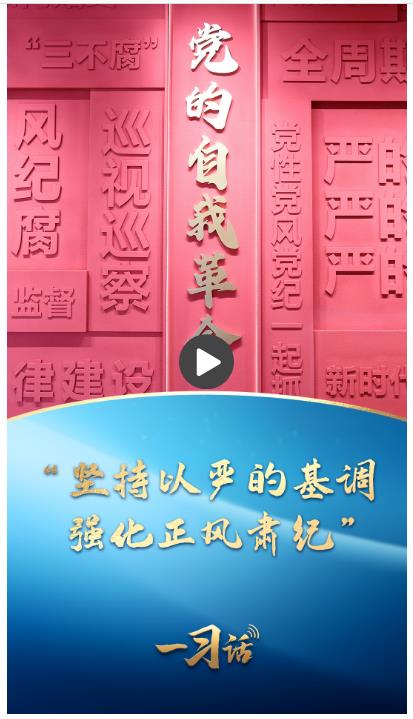 一習(xí)話(huà)丨“堅(jiān)持以嚴(yán)的基調(diào)強(qiáng)化正風(fēng)肅紀(jì)”
