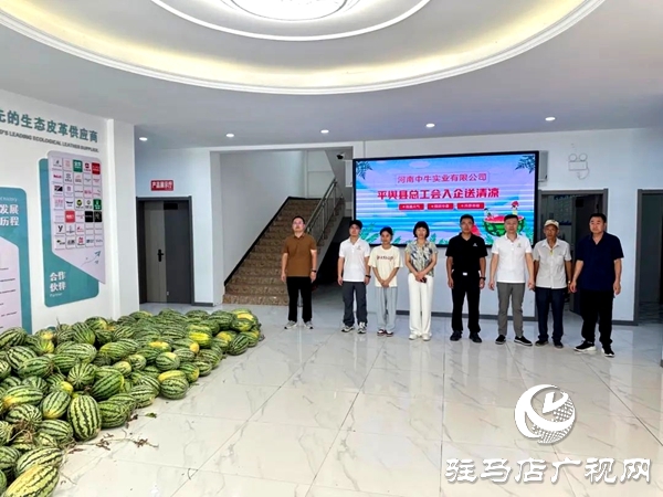 中牛實(shí)業(yè)聯(lián)合平輿縣總工會(huì)啟動(dòng)夏季勞動(dòng)保護(hù)專項(xiàng)行動(dòng)為員工解暑送福利