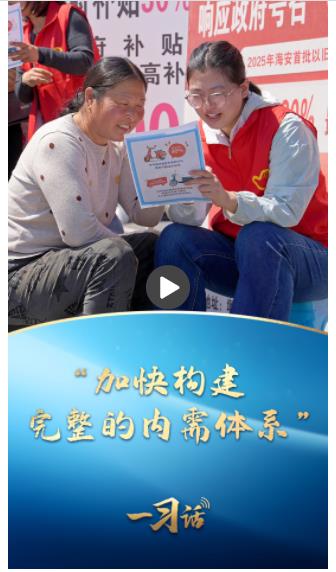 一習(xí)話丨“加快構(gòu)建完整的內(nèi)需體系”