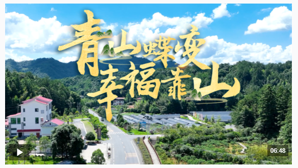 近觀“兩山”丨青山蝶變幸?？可? width=