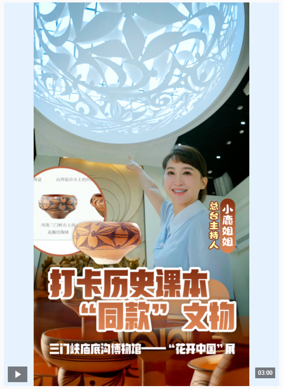 博物中國丨開在彩陶上的花！帶你打卡課本“同款”文物