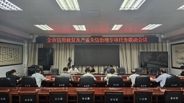 駐馬店市信用修復(fù)及嚴(yán)重失信治理專項(xiàng)任務(wù)聯(lián)動(dòng)會議召開