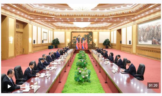 獨家視頻丨習(xí)近平：很高興時隔六年再次與金正恩總書記同志會晤