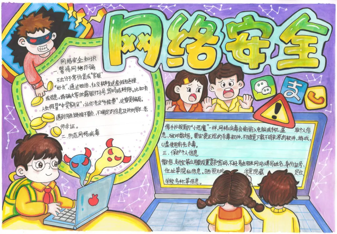 駐馬店市第十小學(xué)成功舉辦網(wǎng)絡(luò)安全主題手抄報(bào)活動(dòng)