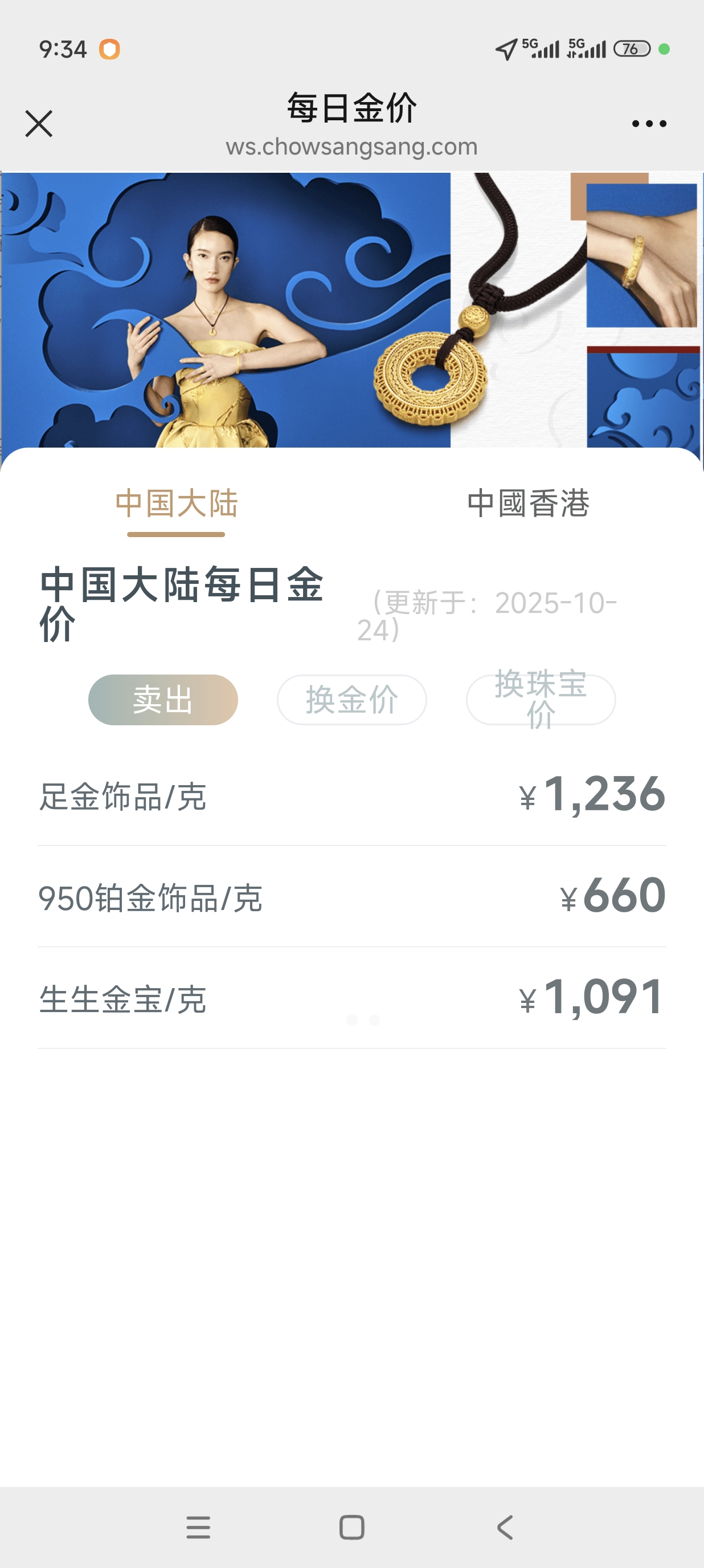 昨日下調今日再漲，金飾價格繼續(xù)搭乘“過山車”
