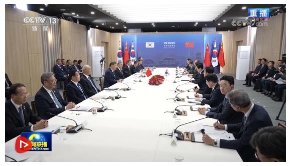 習(xí)近平同韓國(guó)總統(tǒng)李在明會(huì)談