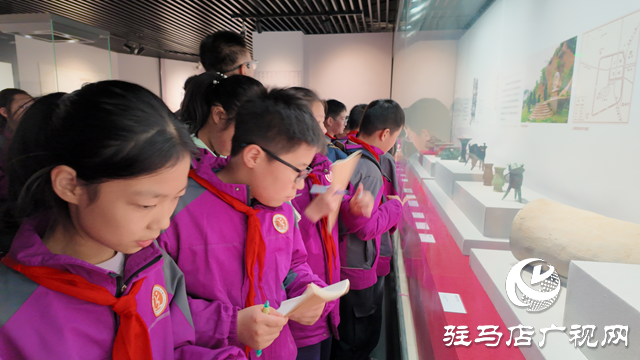 駐馬店市第二十五小學組織學生參觀市博物館“蔡國六百年”專題展廳 