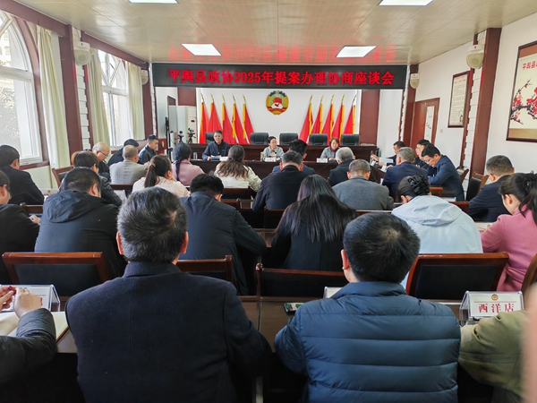 平輿縣政協(xié)2025年提案辦理協(xié)商座談會召開