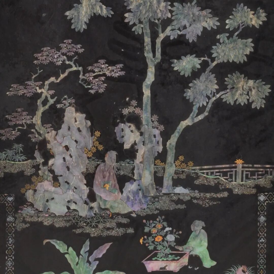 每日文物丨這塊螺鈿插屏，定格了陶淵明的悠然一刻