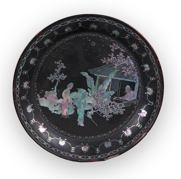 每日文物丨這塊螺鈿插屏，定格了陶淵明的悠然一刻