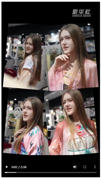 央媒觀豫丨美！跟隨俄羅斯小姐姐在古都洛陽體驗漢服文化