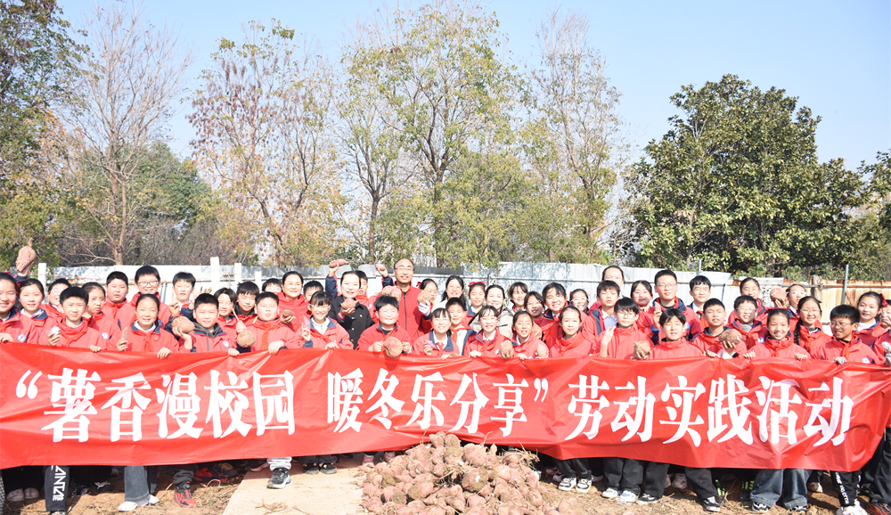  薯香漫校園 暖冬樂分享——駐馬店第二實驗小學開展勞動實踐活動