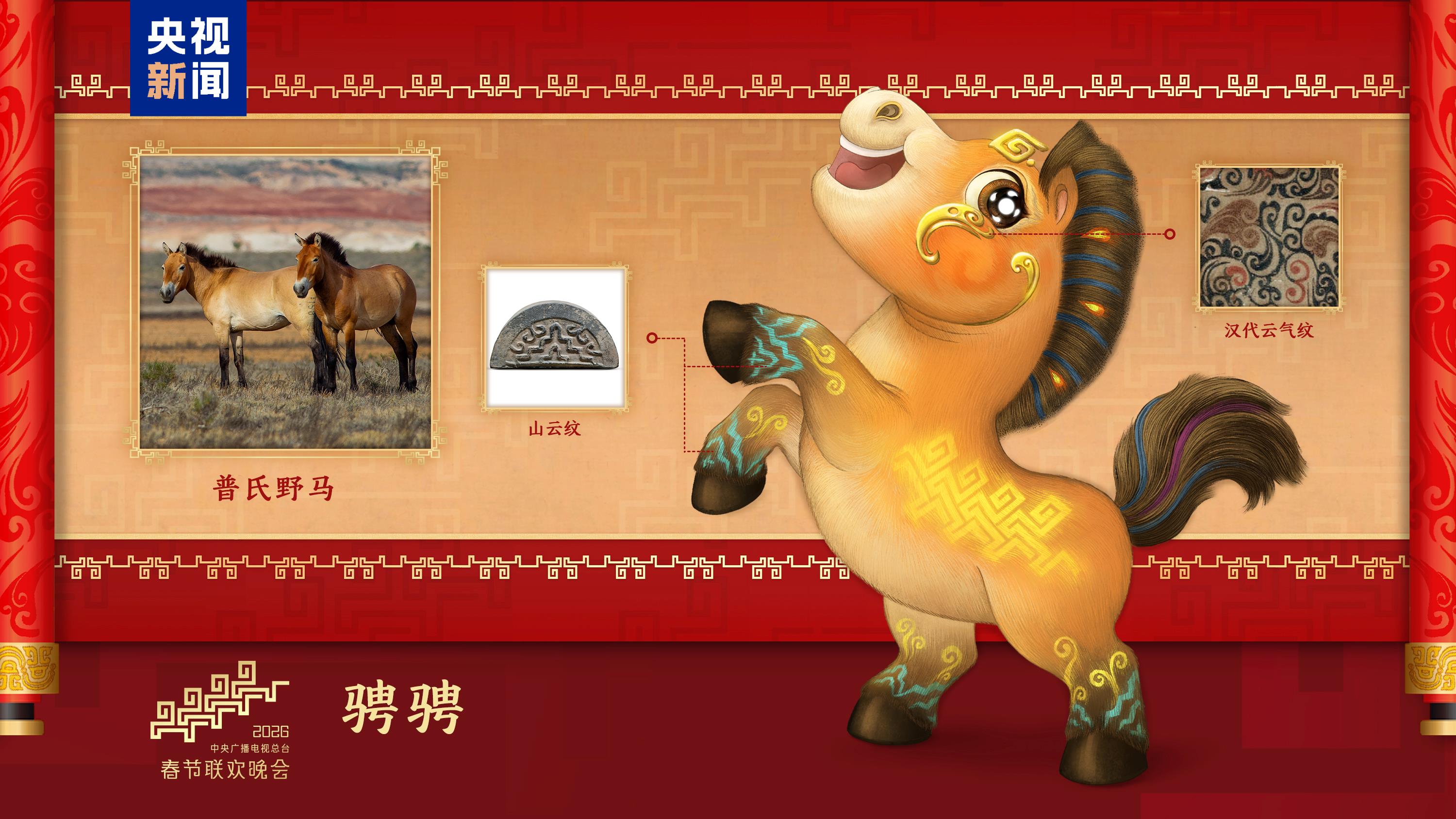 騏驥馳騁！2026年總臺馬年春晚吉祥物發(fā)布