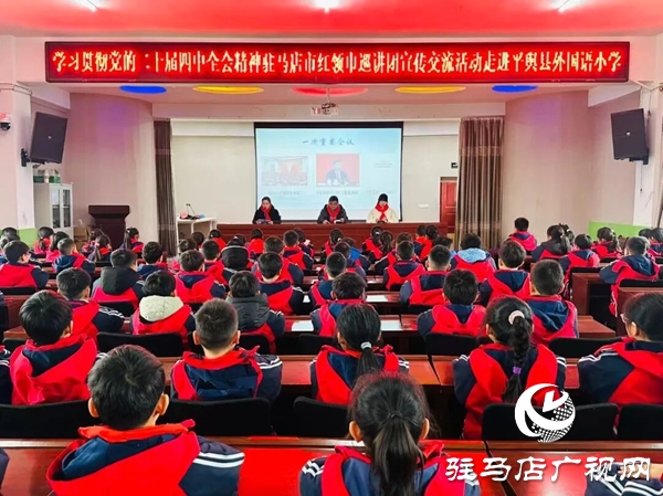 共青團平輿縣委組織開展黨的二十屆四中全會精神宣講活動