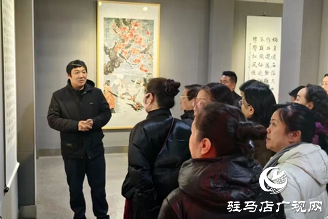 駐馬店：元旦書畫展啟幕 百幅精品繪就天中風物